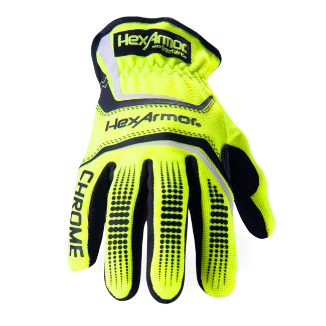 HexArmor Chrome Series® 4033 Cut-Resistant Gloves - A8 Cut - Synthetic Leather Palm