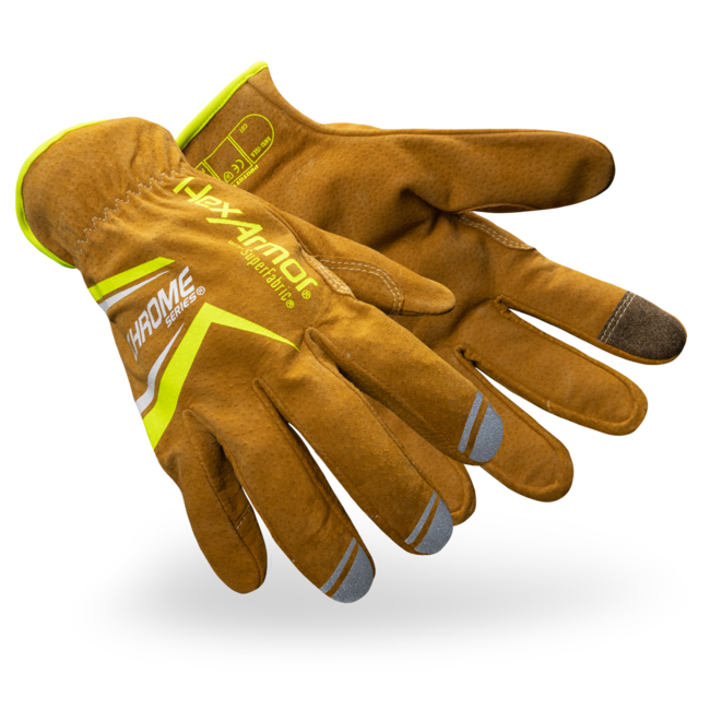 HexArmor Chrome Series® with IronHide® 4090 Work Gloves - A8 Cut