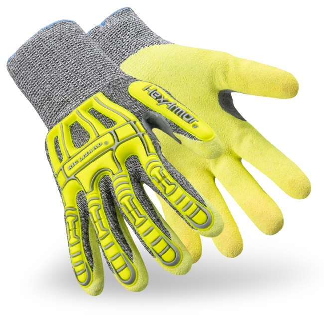 HexArmor Rig Lizard® Thin Lizzie™ 2090X Cut-Resistant Hi-Viz Gloves - A4 Cut