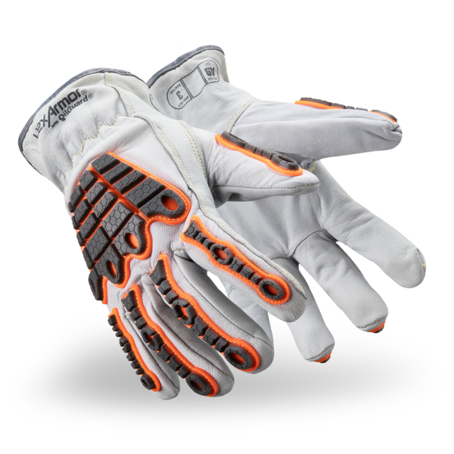 HexArmor Chrome SLT® 4069 Cut-Resistant Hi-Viz Gloves - A9 Cut - Arc Flash CAT 2