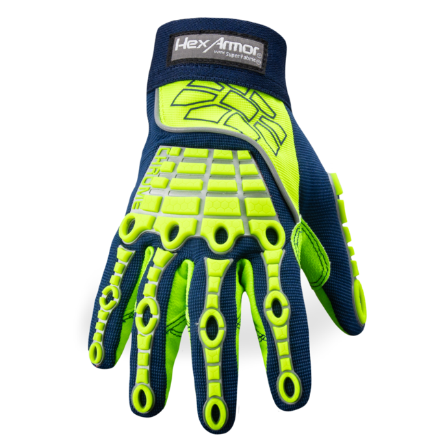 HexArmor Chrome Series® 4027 Impact-Resistant Hi-Viz Gloves (12-Pack)