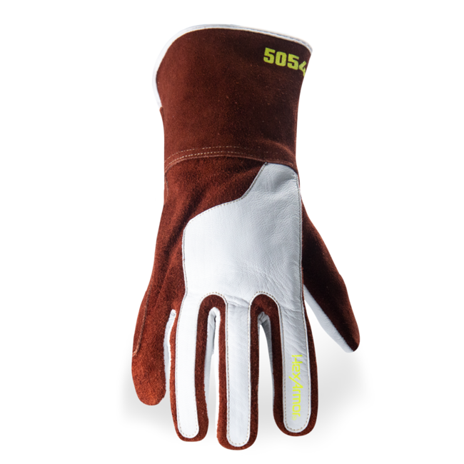 HexArmor HeatArmor® 5054 MIG/TIG Welding Gloves - Goatskin Leather - Gauntlet Cuff