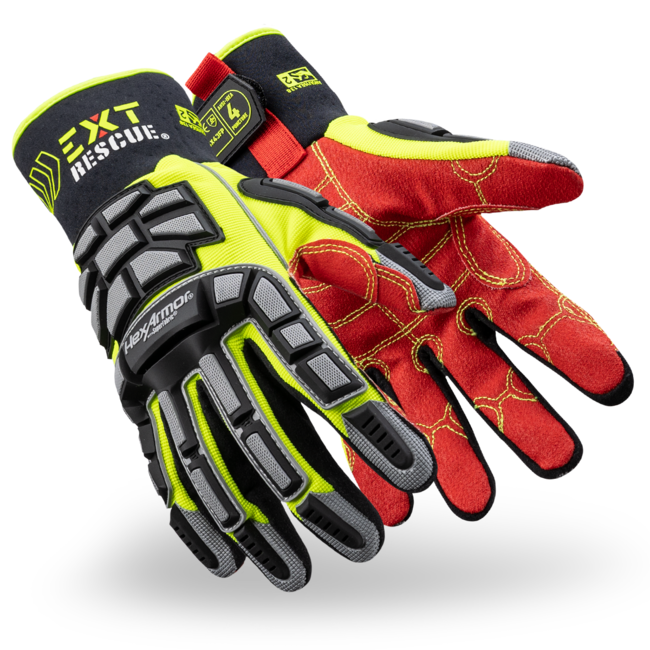 HexArmor EXT Rescue® 4011 First Responder Hi-Viz Gloves TP-X® Palm - A8 Cut