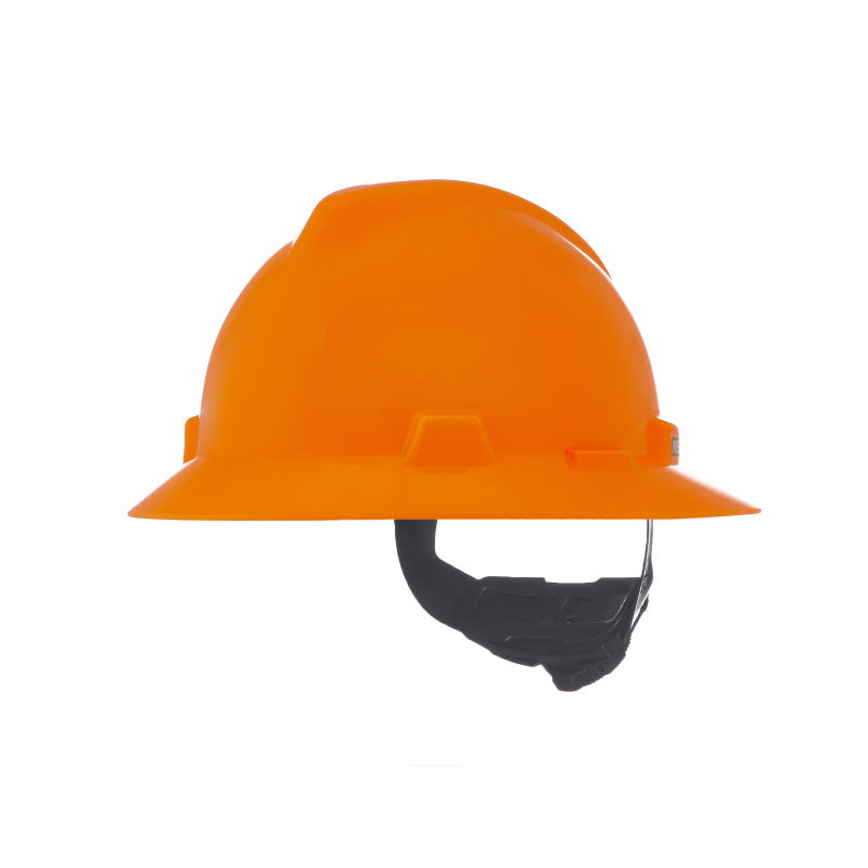 MSA V-Gard Full Brim Hard Hat - Fas-Trac Suspension