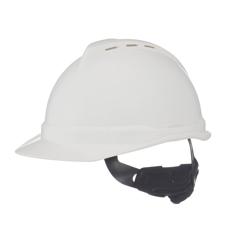 MSA V-Guard 500 Cap Style Vented Hard Hat - 4-Point Fas-Track III Suspension