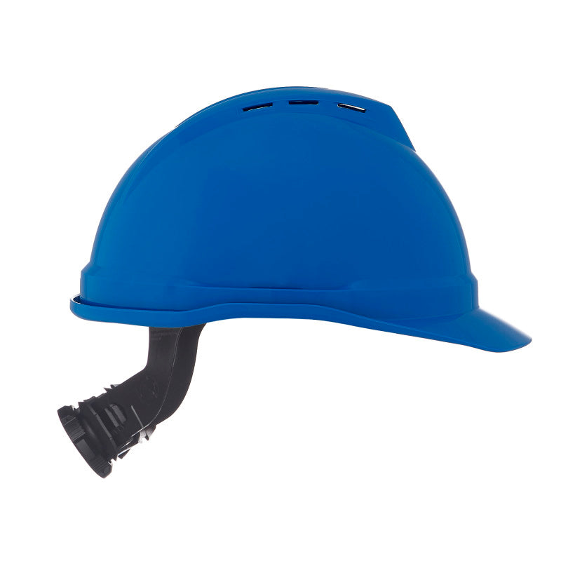 MSA V-Guard 500 Cap Style Vented Hard Hat - 4-Point Fas-Track III Suspension