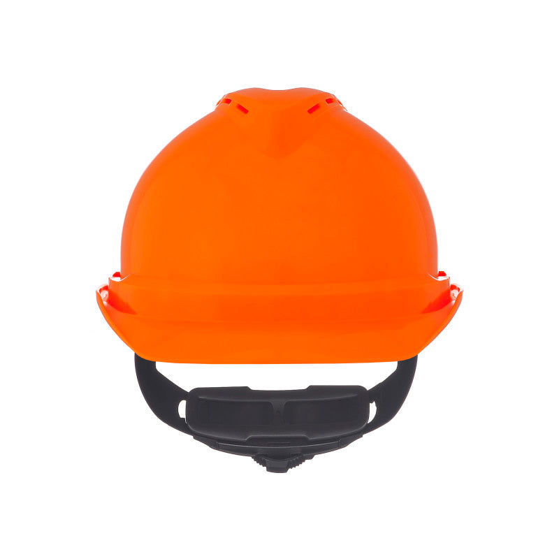 MSA V-Guard 500 Cap Style Vented Hard Hat - 4-Point Fas-Track III Suspension Hi-Viz Orange (20-Pack)