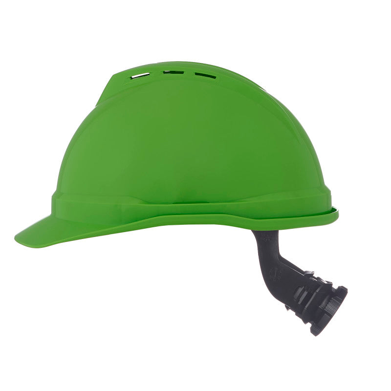 MSA V-Guard 500 Cap Style Vented Hard Hat - 4-Point Fas-Track III Suspension
