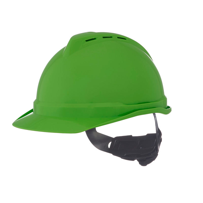 MSA V-Guard 500 Cap Style Vented Hard Hat - 4-Point Fas-Track III Suspension