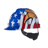 American Freedom Series V-Gard Cap Style Hard Hat - American Flag w/2 Eagles