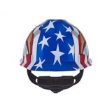 American Freedom Series V-Gard Cap Style Hard Hat - American Flag w/2 Eagles