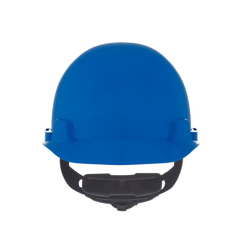 MSA SmoothDome Cap Style Hard Hat - 4-Point Fast-Trac III Suspension Blue (10-Pack)