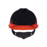 Specialty V-Gard Cap Style Hard Hat - Black Fire - w/ Fas-Trac Suspension