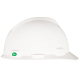 MSA V-Gard GREEN Cap Style Hard Hat - 4-Point Fast-Trac III Suspension