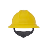 MSA V-Guard 500 Full-Brim Vented Hard Hat - 6-Point Fas-Track III
