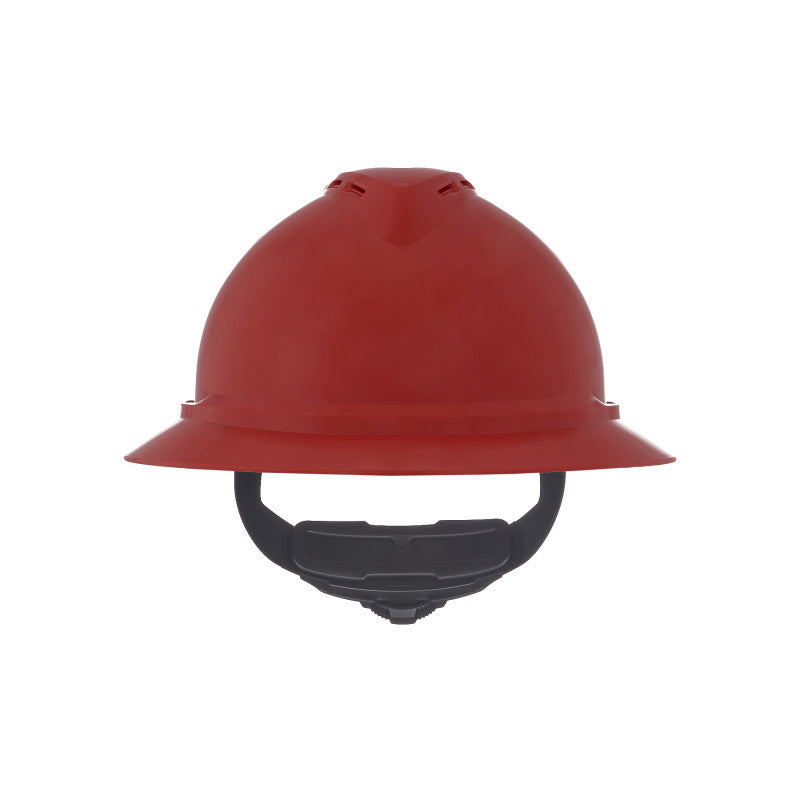 MSA V-Guard 500 Full-Brim Vented Hard Hat - 6-Point Fas-Track III (20-Pack)