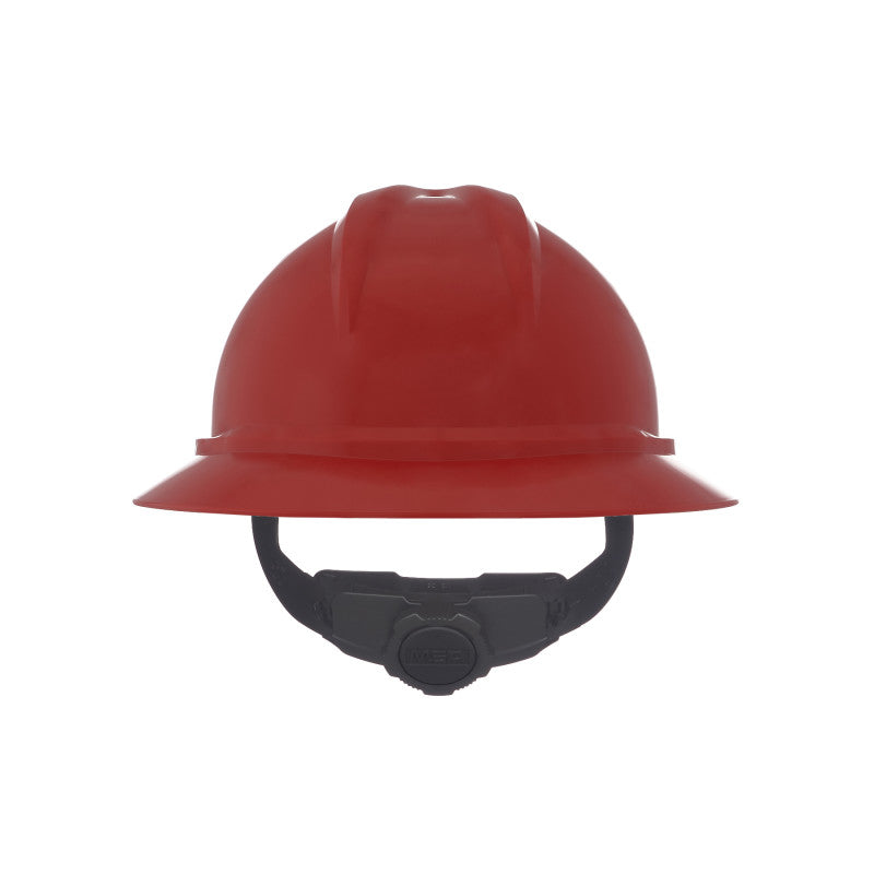 MSA V-Guard 500 Full-Brim Vented Hard Hat - 6-Point Fas-Track III (20-Pack)
