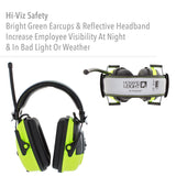 Howard Leight 1030390 Sync Hi-Visibility Digital AM/FM Radio Earmuffs - NRR 25 dB