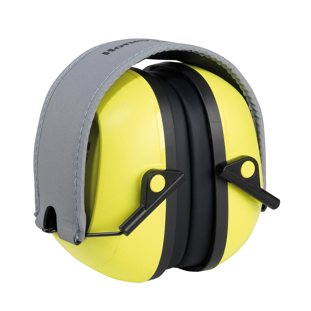 Howard Leight 1035106-VS VeriShield 100 Series Folding Passive Earmuffs Hi-Viz Yellow - NRR 27 dB