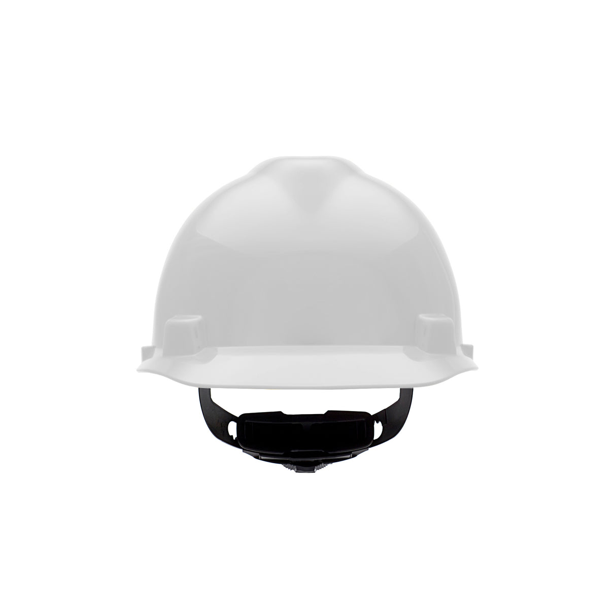 MSA Super-V Cap Style Hard Hat - 4-Point Fast-Trac III Suspension - White (12-Pack)