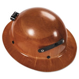 MSA Skullgard Cap Style Hard Hat w/ Lamp Bracket - Staz-On Suspension - Natural Tan