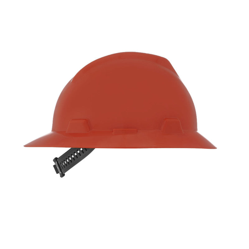 MSA V-Gard Full Brim Hard Hat - Staz-On Suspension