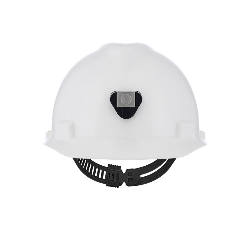 MSA V-Gard Cap Style Hard Hat - Staz-On Suspension w / Lamp Bracket & Cord Holder - White (20-Pack)