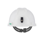 MSA V-Gard Cap Style Hard Hat - Staz-On Suspension w / Lamp Bracket & Cord Holder - White (20-Pack)