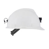 MSA V-Gard Cap Style Hard Hat - Staz-On Suspension w / Lamp Bracket & Cord Holder - White (20-Pack)