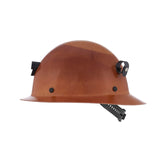 MSA Skullgard Cap Style Hard Hat w/ Lamp Bracket - Staz-On Suspension - Natural Tan