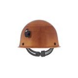 MSA Skullgard Cap Style Hard Hat w/ Lamp Bracket - Staz-On Suspension - Natural Tan