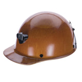 MSA Skullgard Cap Style Hard Hat w/ Lamp Bracket - Staz-On Suspension - Natural Tan