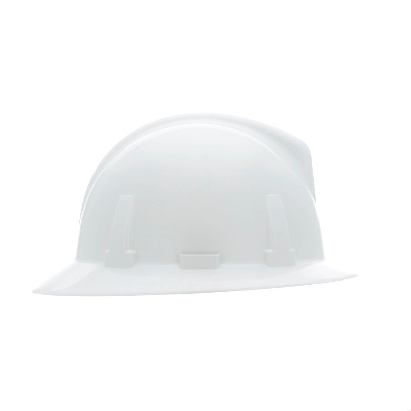 MSA Topgard Full Brim Hard Hat - Fas-Trac III Suspension