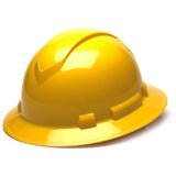 Pyramex Ridgeline Full Brim Hard Hat - 4-Point Ratchet Suspension