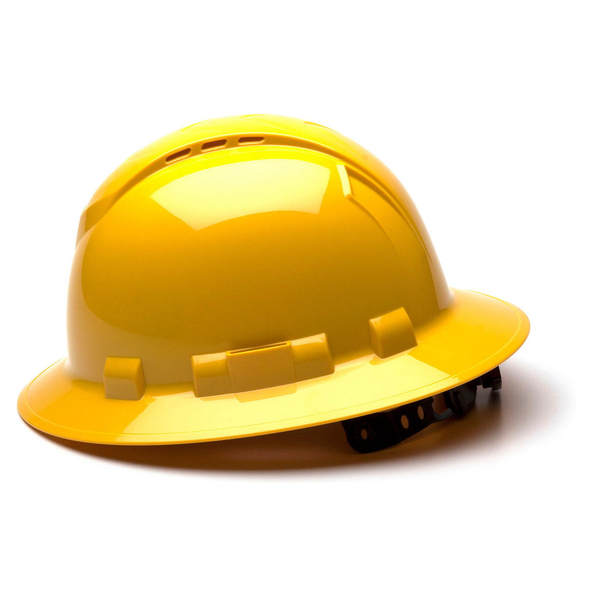 Pyramex Ridgeline Full Brim Vented Hard Hat - 4-Point Ratchet Suspension