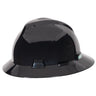 MSA V-Gard Full Brim Hard Hat - Fas-Trac Suspension - Black