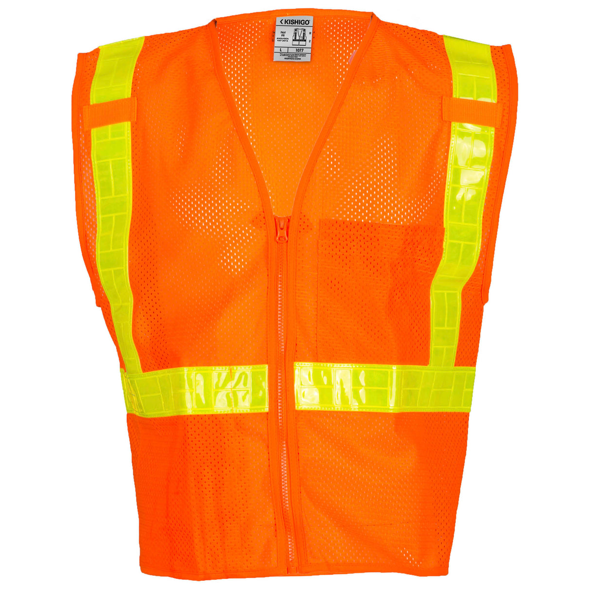 Kishigo 1077 Ultra-Cool Mesh Oralite Safety Vest - Orange - Size M