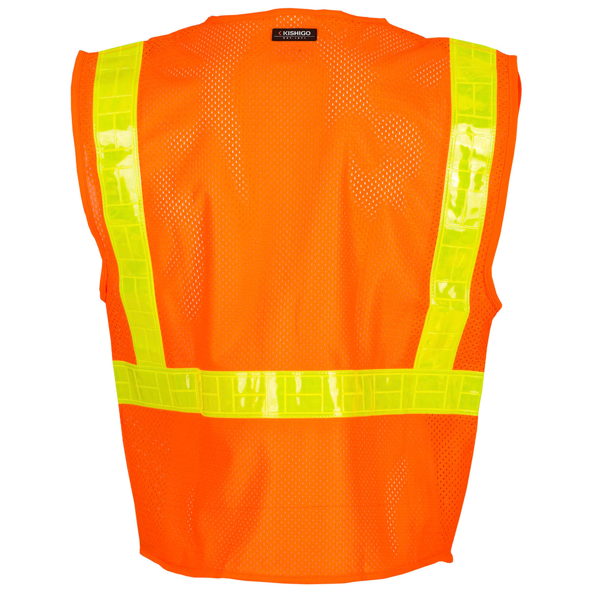 Kishigo 1077 Ultra-Cool Mesh Oralite Safety Vest - Orange - Size M