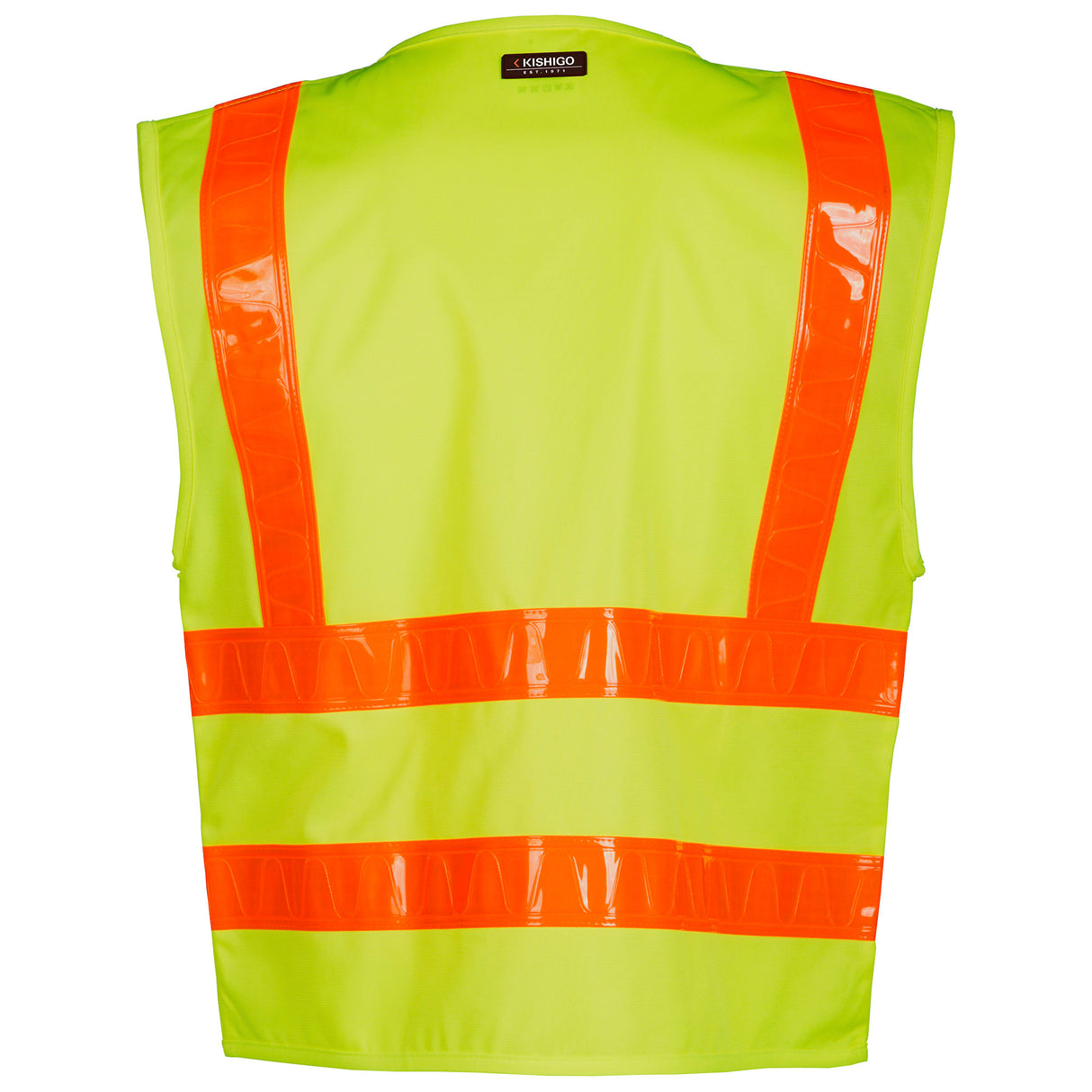 Kishigo 1197 Combined Performance 5-Pocket Safety Vest - Yellow/Lime