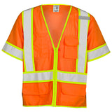 Kishigo 1243 Type R Class 3 Ultra-Cool Mesh Surveyor Safety Vest - Orange