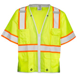 Kishigo 1550 Brilliant Series Type R Class 3 Heavy Duty Safety Vest - Yellow/Lime
