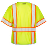 Kishigo 1550 Brilliant Series Type R Class 3 Heavy Duty Safety Vest - Yellow/Lime