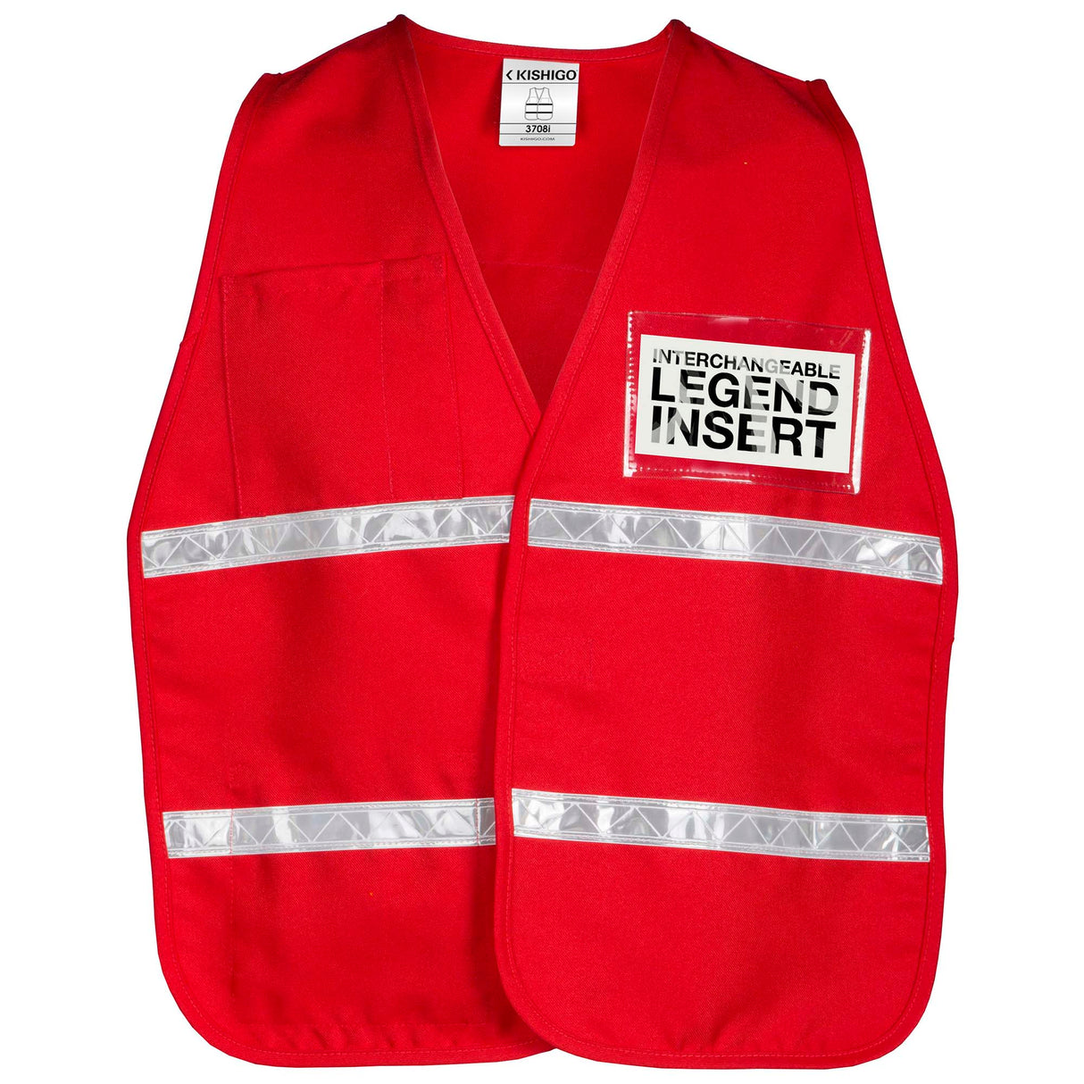Kishigo 3708i 3700 Series Incident Command Vest - Red
