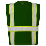 Kishigo B104 Enhanced Visibility Multi-Pocket Mesh Vest - Green - Size L-XL