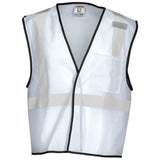 Kishigo B124 Enhanced Visibility Mesh Vest - White- Size L-XL