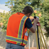 Kishigo S5001 Professional Surveyors Safety Vest - Orange