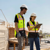 Kishigo S5002 Black Series Surveyor Safety Vest - Yellow/Lime