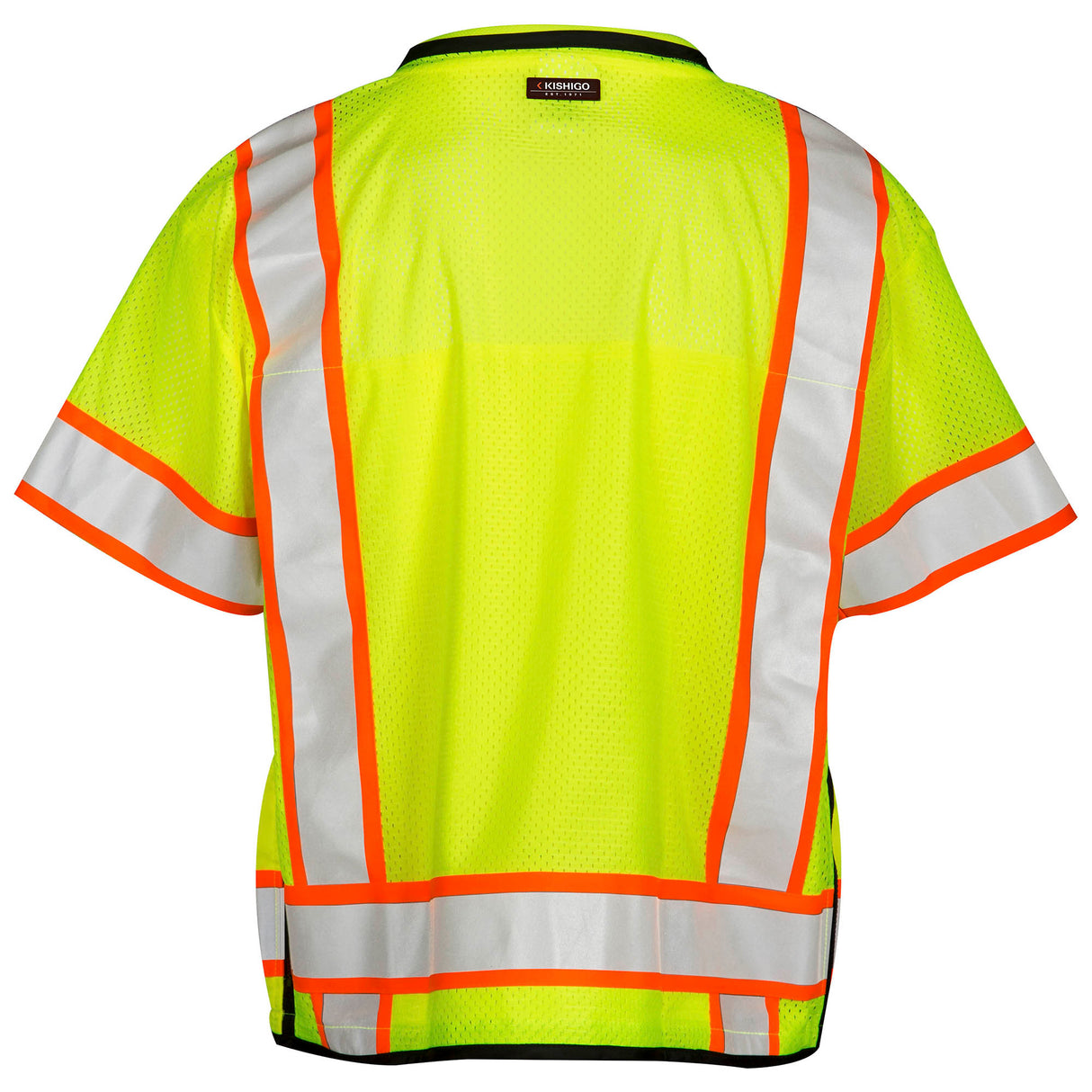Kishigo S5010 Professional Type R Class 3 Surveyor Safety Vest - Yellow/Lime