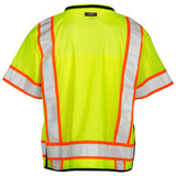 Kishigo S5010 Professional Type R Class 3 Surveyor Safety Vest - Yellow/Lime