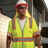 Kishigo 1550 Brilliant Series Type R Class 3 Heavy Duty Safety Vest - Yellow/Lime